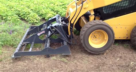 mini skid steer land leveler|leveling ground with skid steer.